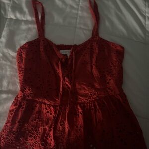 Cupcakes & Cashmere Scarlet Eyelet Top